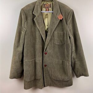 Eddie Bauer Olive Corduroy Blazer